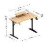 Leader 5.1 Oak 115 cm computer desk with shelf
