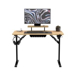 Biurko komputerowe z półką Leader 5.1 Oak 115 cm