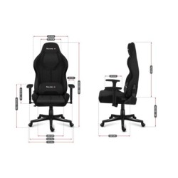Fotel Gamingowy HUZARO FORCE 7.9 Black Mesh