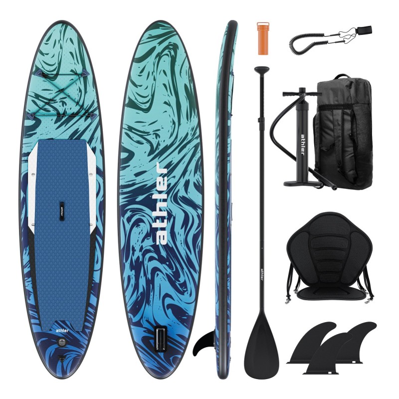 Deska SUP do pływania Athler Sea 70 pompowana z siedziskiem i wiosłem