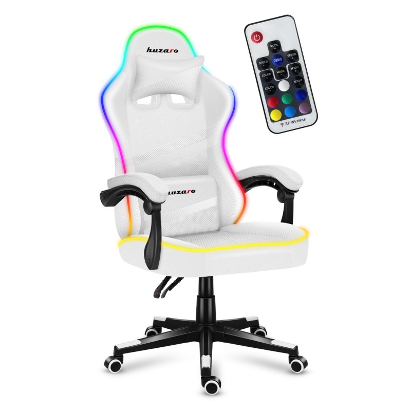 Fotel Gamingowy HUZARO FORCE 4.4 RGB White