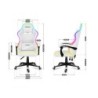 Fotel Gamingowy HUZARO FORCE 4.4 RGB White