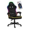 Fotel Gamingowy HUZARO FORCE 4.4 RGB Black Mesh