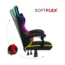 Fotel Gamingowy HUZARO FORCE 4.4 RGB Black Mesh