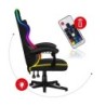 Fotel Gamingowy HUZARO FORCE 4.4 RGB Black Mesh