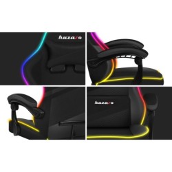 Fotel Gamingowy HUZARO FORCE 4.4 RGB Black Mesh
