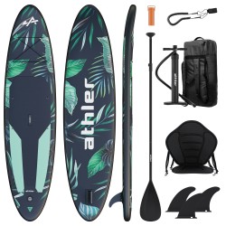 Deska SUP do pływania Athler Miami 70 Green pompowana z siedziskiem i wiosłem
