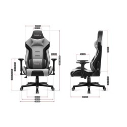 Fotel Gamingowy HUZARO FORCE 7.6 Grey