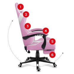 Fotel gamingowy Huzaro Force 4.7 Pink Mesh