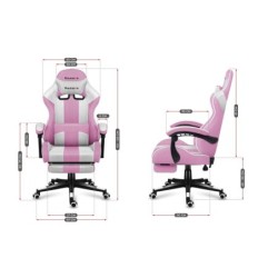 Fotel gamingowy Huzaro Force 4.7 Pink Mesh