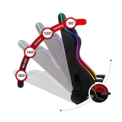 Fotel gamingowy HUZARO Force 6.3 RGB Mesh