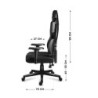 Fotel obrotowy Combat 6.2 Black RGB