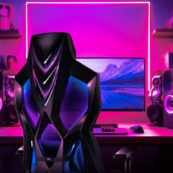 Fotel obrotowy Combat 6.2 Black RGB