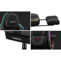 Fotel obrotowy Force 4.6 RGB Black Mesh