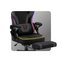 Fotel obrotowy Force 4.6 RGB Black Mesh