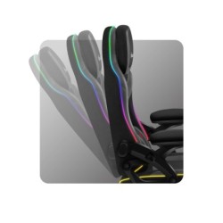 Fotel obrotowy Force 4.6 RGB Black Mesh