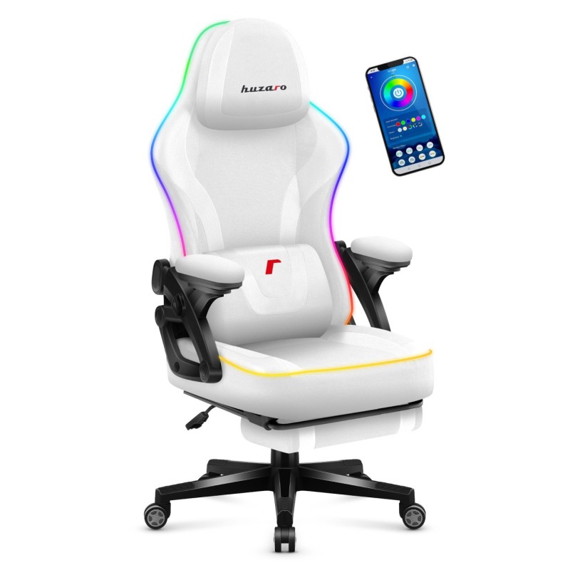Fotel obrotowy Force 4.6 RGB White Mesh