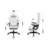 Fotel obrotowy Force 4.6 RGB White Mesh