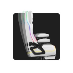 Fotel obrotowy Force 4.6 RGB White Mesh