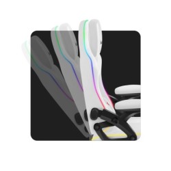 Fotel obrotowy Force 4.6 RGB White Mesh