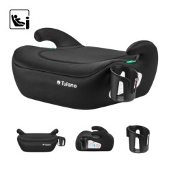 Fotelik samochodowy podstawka Tulano Cabby 20 Black 125-150cm I-Size