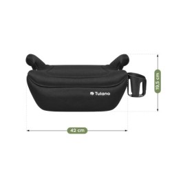 Fotelik samochodowy podstawka Tulano Cabby 20 Black 125-150cm I-Size
