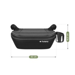 Fotelik samochodowy podstawka Tulano Cabby 30 Grey 125-150cm I-Size