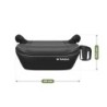 Fotelik samochodowy podstawka Tulano Cabby 30 Grey 125-150cm I-Size