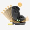 Swivel car seat Tulano Loom 35 Black