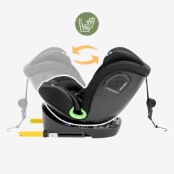 Swivel car seat Tulano Loom 35 Black