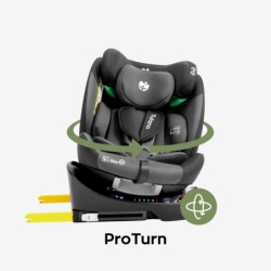 Swivel car seat Tulano Loom 35 Black Grey