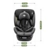 Swivel car seat Tulano Loom 35 Black Grey