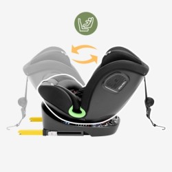 Swivel car seat Tulano Loom 35 Black Grey