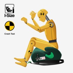 Fotelik samochodowy podstawka Tulano Cabby 25 Green 125-150cm I-Size