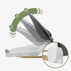 Leżaczek bujaczek Moon 50 Grey