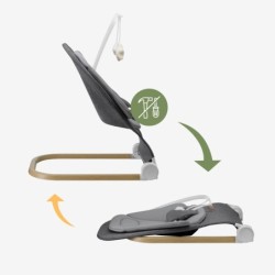 Rocking chair Moon 50 Grey