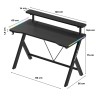Gaming desk Hero 1.9 RGB 120 cm