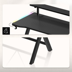 Gaming desk Hero 1.9 RGB 120 cm