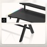 Gaming desk Hero 1.9 RGB 120 cm