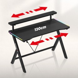 Gaming desk Hero 1.9 RGB 120 cm
