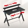 Gaming desk Hero 1.9 RGB 120 cm
