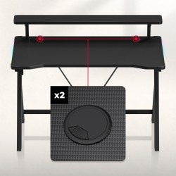 Gaming desk Hero 1.9 RGB 120 cm