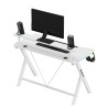 Gaming desk Hero 1.9 RGB White 120 cm