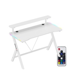 Gaming desk Hero 1.9 RGB White 120 cm