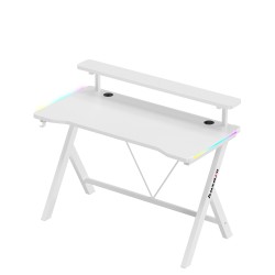 Gaming desk Hero 1.9 RGB White 120 cm