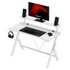 Gaming desk Hero 1.9 RGB White 120 cm