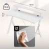 Gaming desk Hero 1.9 RGB White 120 cm