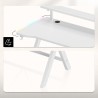 Biurko gamingowe Hero 1.9 RGB White 120 cm