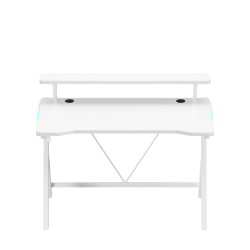 Gaming desk Hero 1.9 RGB White 120 cm