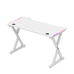 Gaming desk Hero 2.3 RGB White 120 cm